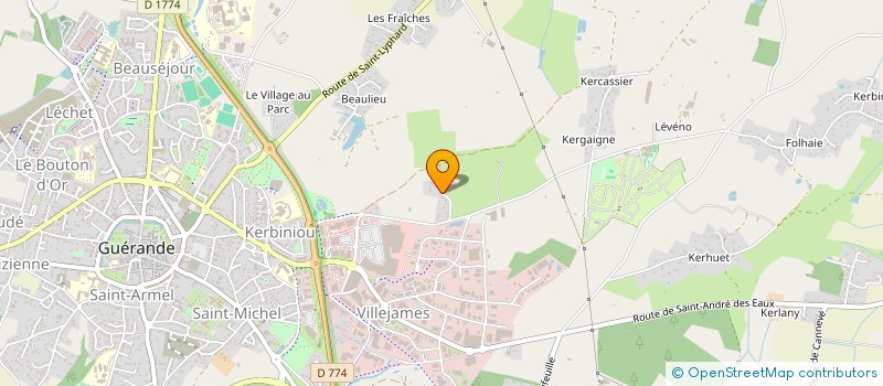 localisation de l'entreprise BELGRAVE HOLDING  GUERANDE