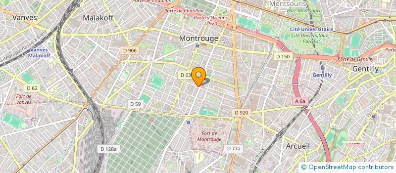 localisation de l'entreprise BELGUDE  MONTROUGE