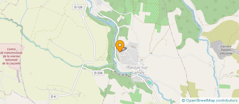 localisation de l'entreprise BELGUIMYA  RAISSAC-SUR-LAMPY