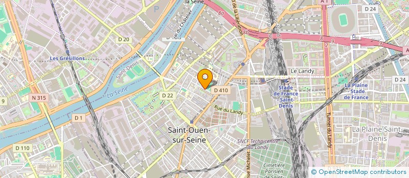 localisation de l'entreprise BELGUIN MAT IMMO à SAINT-OUEN-SUR-SEINE