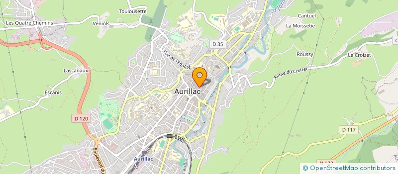 localisation de l'entreprise BELGUIRAL à AURILLAC