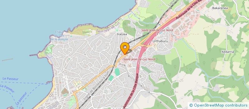 localisation de l'entreprise BELHABIO à SAINT-JEAN-DE-LUZ