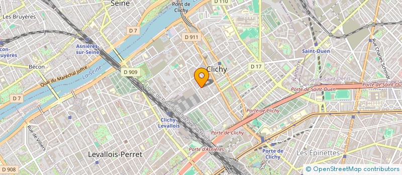 localisation de l'entreprise BELHADJIO à CLICHY