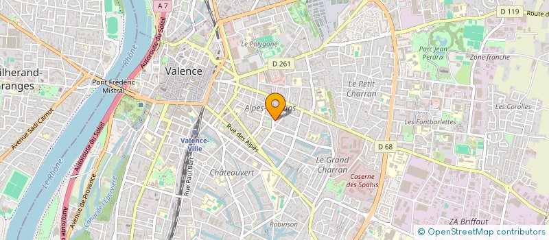 localisation de l'entreprise BELHARIS à VALENCE