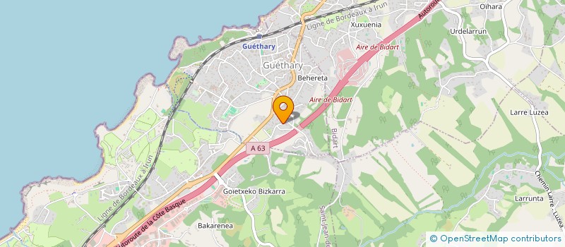 localisation de l'entreprise BELHARRA  GUETHARY