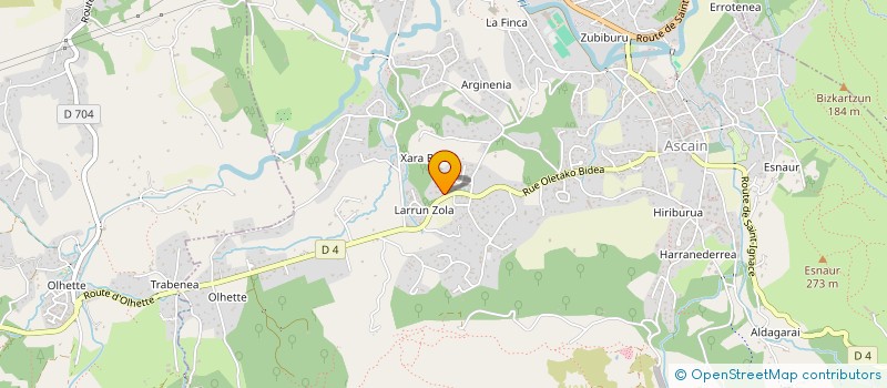localisation de l'entreprise BELHARY à ASCAIN