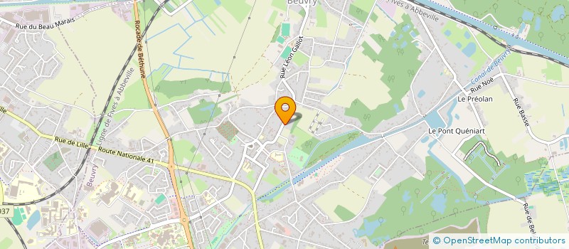 localisation de l'entreprise BELHEL  BEUVRY