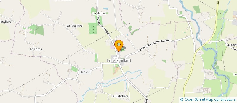 localisation de l'entreprise BELI 1  LE MESNILLARD