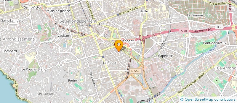 localisation de l'entreprise BELIBROD à MARSEILLE