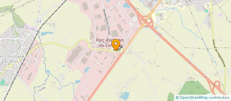localisation de l'entreprise BELICH à CHOLET