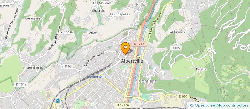 localisation de l'entreprise BELIER MONTAGNARD à ALBERTVILLE