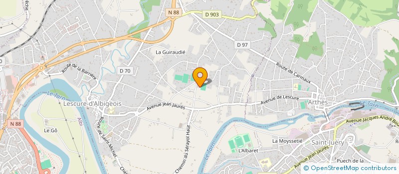 localisation de l'entreprise BELIERE FERNANDES à LESCURE-D'ALBIGEOIS