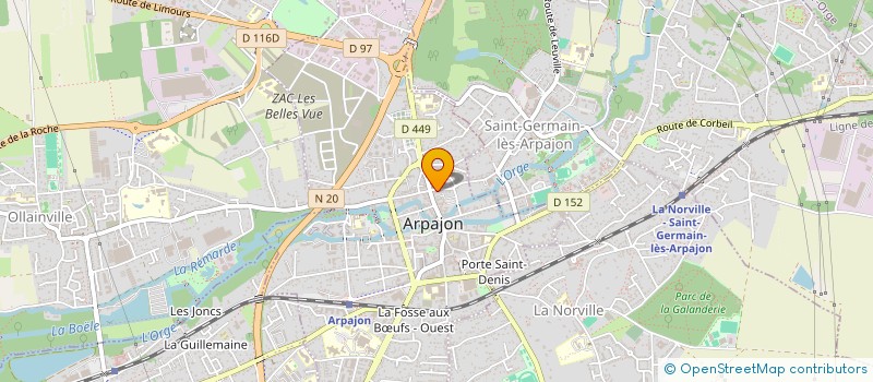 localisation de l'entreprise BELIEVE IN YOURSELF  ARPAJON