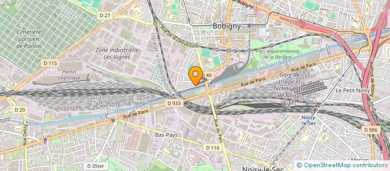 localisation de l'entreprise BELIFE  BOBIGNY