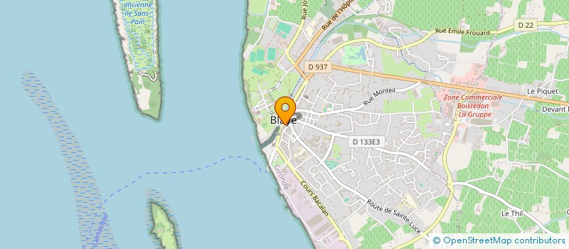 localisation de l'entreprise BELIGA à BLAYE