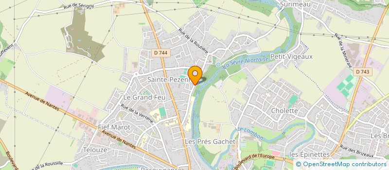 localisation de l'entreprise BELIGAS  NIORT