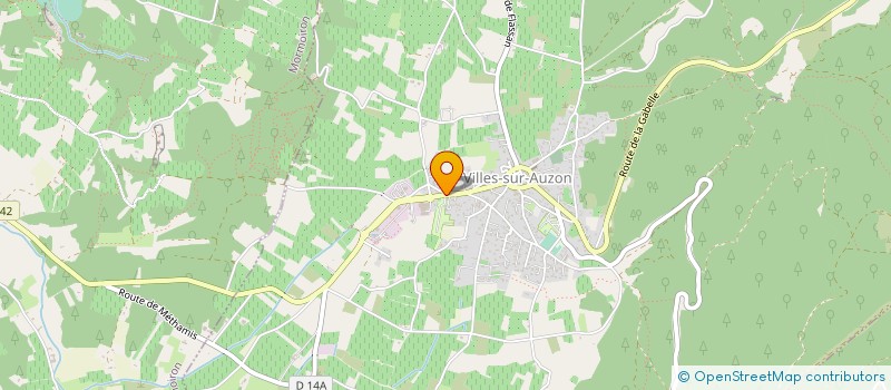 localisation de l'entreprise BELIK à VILLES-SUR-AUZON