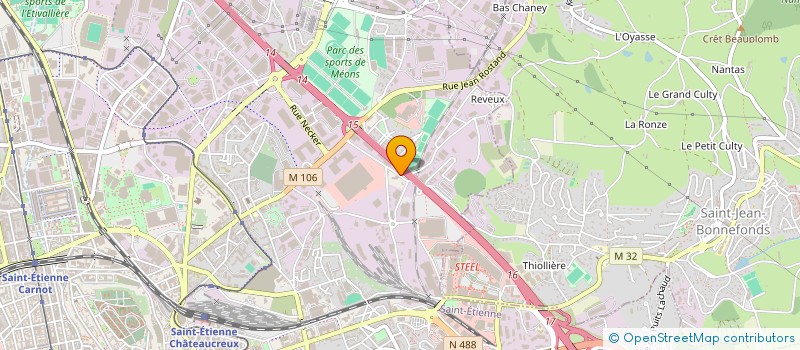 localisation de l'entreprise BELILOIRE à SAINT-ETIENNE