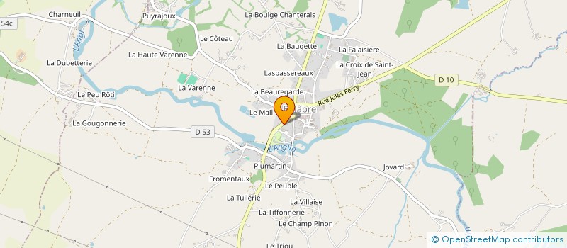 localisation de l'entreprise BELILUSE à BELABRE