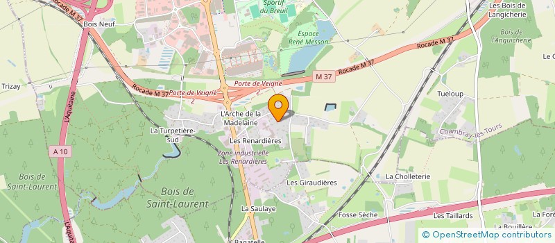 localisation de l'entreprise BELIM  CHAMBRAY-LES-TOURS