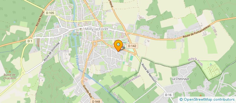 localisation de l'entreprise BELIMMO à MILLY-LA-FORET