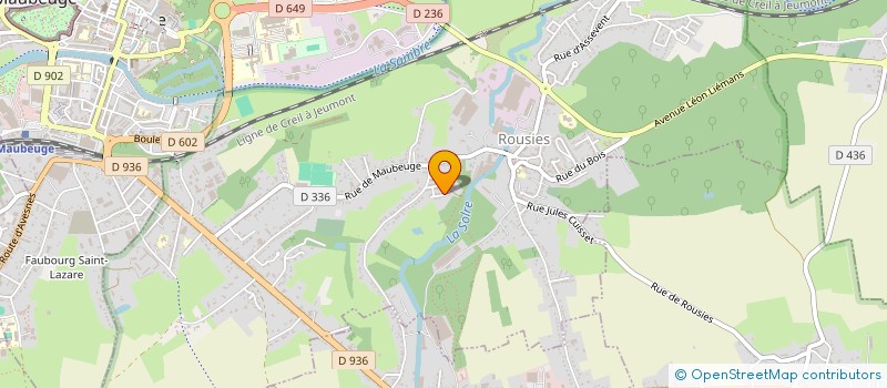 localisation de l'entreprise BELIN  ROUSIES