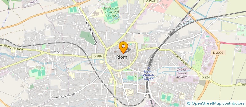 localisation de l'entreprise BELIN & BELIN  RIOM