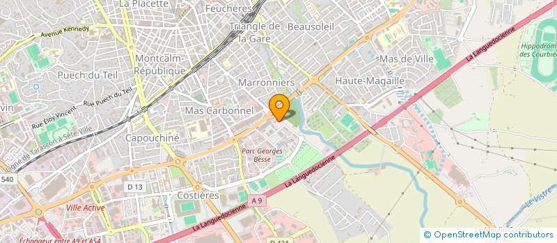 localisation de l'entreprise BELIN LAURENT ORTEGA & ASSOCIES  NIMES