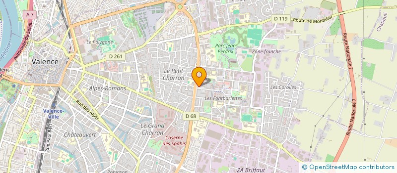 localisation de l'entreprise BELINAY à VALENCE