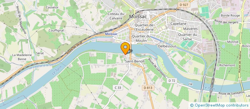 localisation de l'entreprise BELINE  MOISSAC