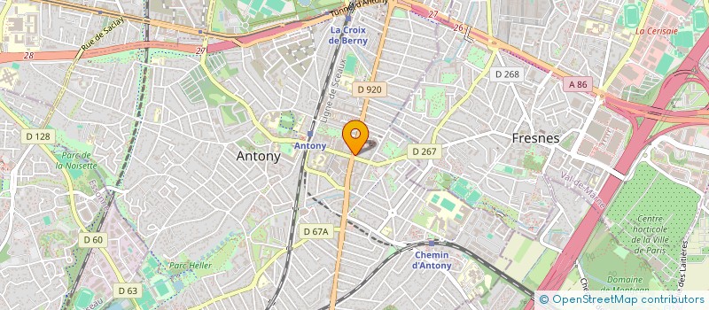 localisation de l'entreprise BELINE à ANTONY