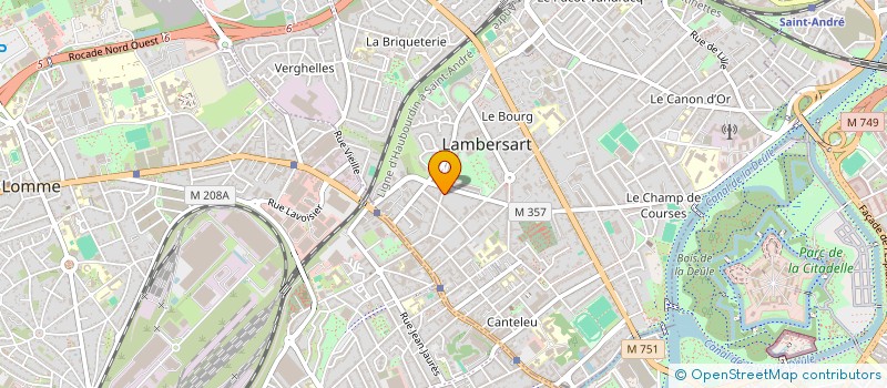 localisation de l'entreprise BELINFO à LAMBERSART