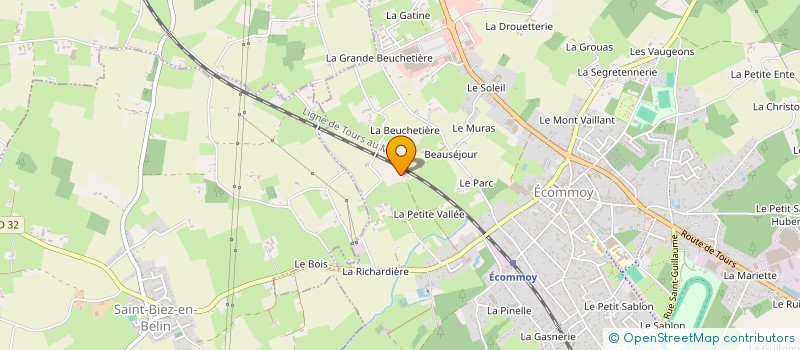 localisation de l'entreprise BELINOS.MC  ECOMMOY