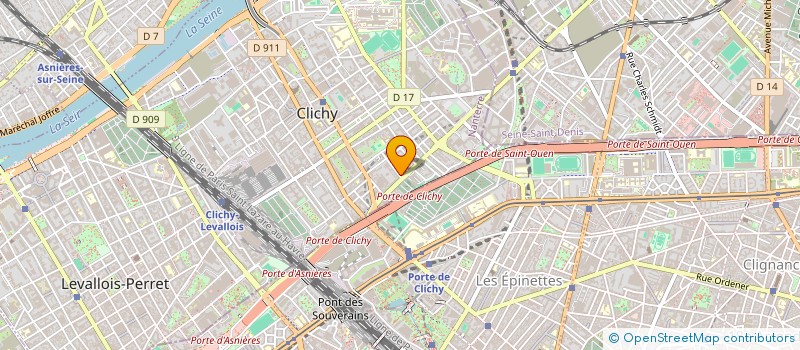 localisation de l'entreprise BELINVEST à CLICHY