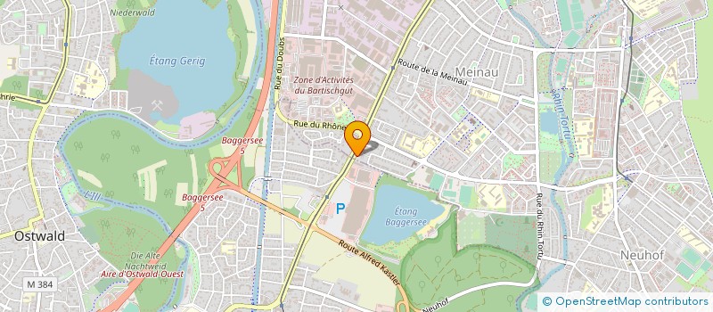 localisation de l'entreprise BELIRHIN à STRASBOURG