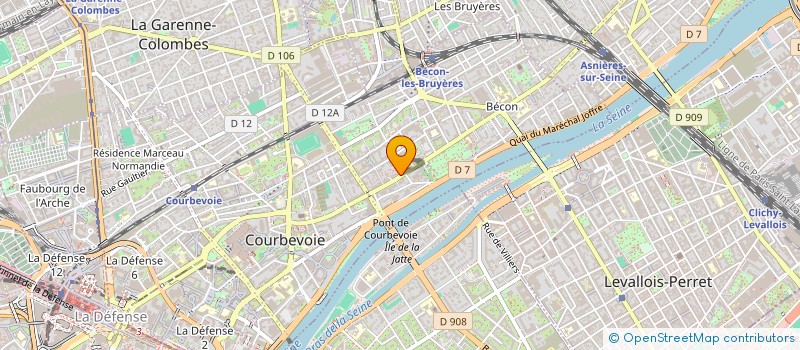 localisation de l'entreprise BELISA à COURBEVOIE