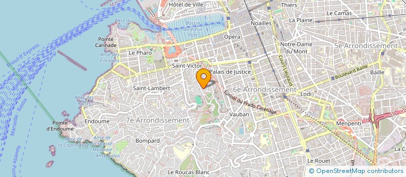 localisation de l'entreprise BELISAIRE à MARSEILLE