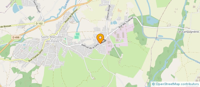 localisation de l'entreprise BELISAMA  SAINT-MARCELLIN-EN-FOREZ