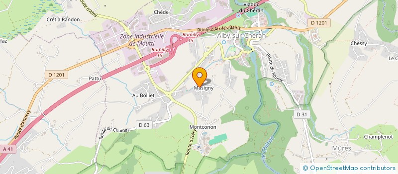 localisation de l'entreprise BELISAVOIE  ALBY-SUR-CHERAN