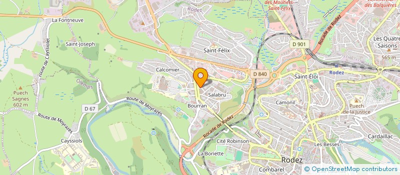 localisation de l'entreprise BELISCO  RODEZ