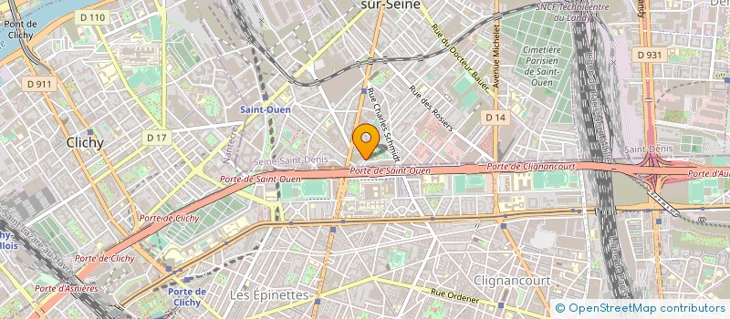 localisation de l'entreprise BELISE SARL à SAINT-OUEN-SUR-SEINE