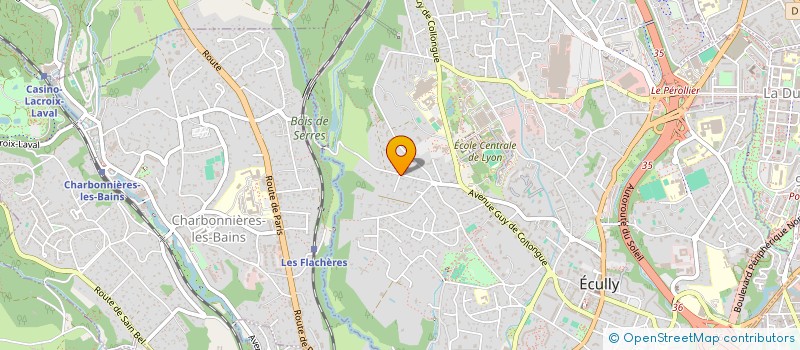 localisation de l'entreprise BELISS  ECULLY