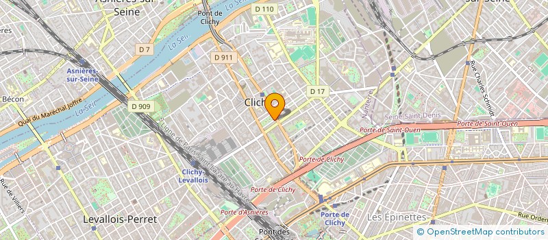localisation de l'entreprise BELISSA à CLICHY