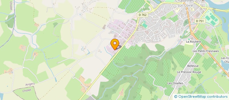 localisation de l'entreprise BELISSON PLONEIS MENUISERIE DU LAYON à CHALONNES-SUR-LOIRE