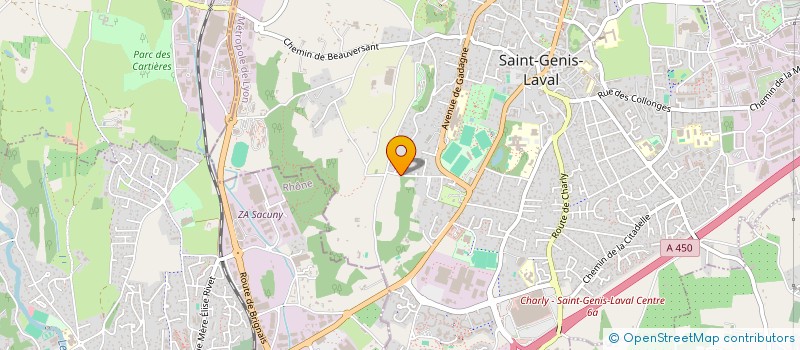 localisation de l'entreprise BELITH SPECIALTIES à SAINT-GENIS-LAVAL