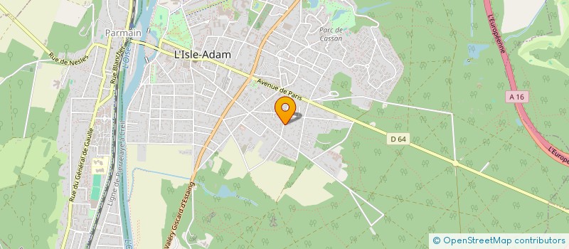 localisation de l'entreprise BELIVINE  L'ISLE-ADAM