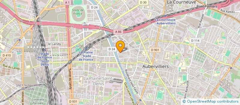 localisation de l'entreprise BELKA NET à AUBERVILLIERS