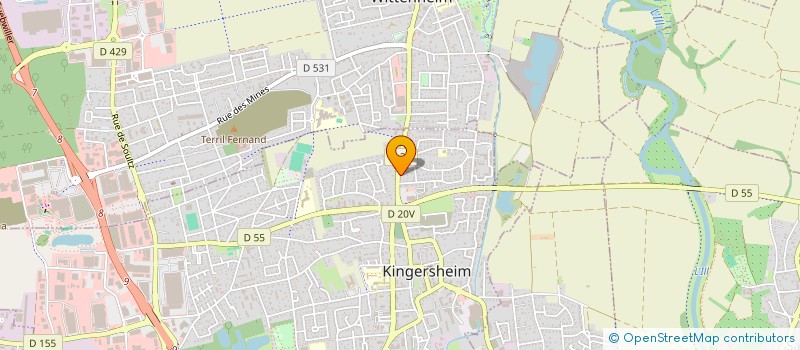 localisation de l'entreprise BELKLE RAMONAGE  KINGERSHEIM