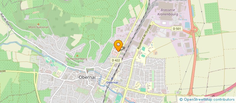 localisation de l'entreprise BELL' A MODA à OBERNAI