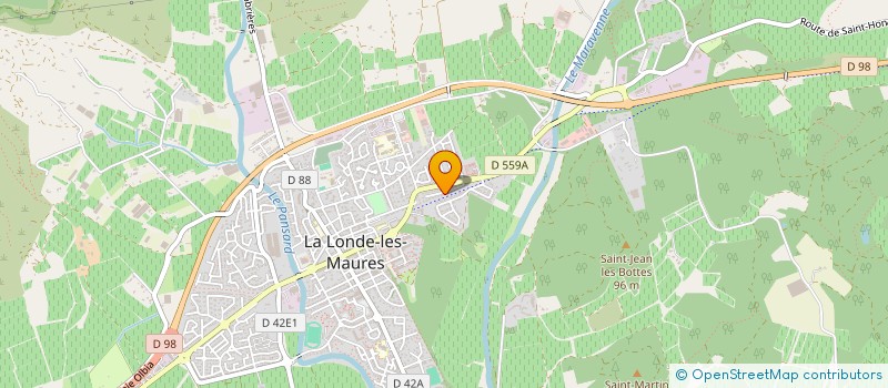 localisation de l'entreprise BELL'ACQUA  LA LONDE-LES-MAURES